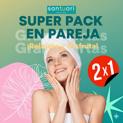 Pack Serenidad: 2X1 en Masajes Relajantes con Aromaterapia 45 minutos + 15 minutos de masaje craneo facial